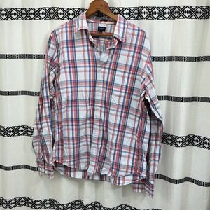 J.Crew Mens Slim Fit Plaid Button Down Long Sleeve Casual Shirt